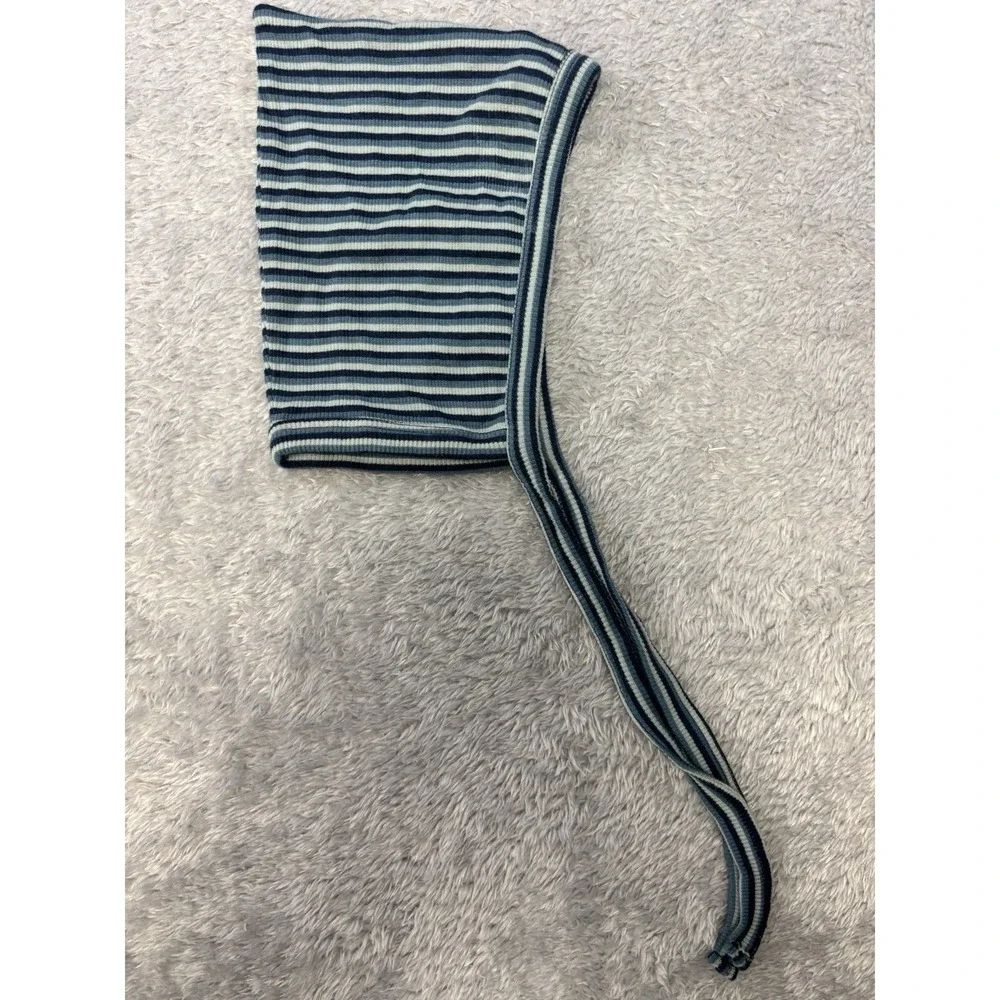 Kate Quinn Blue Striped Elf Hat/Bonnet 6-12 Months  0765